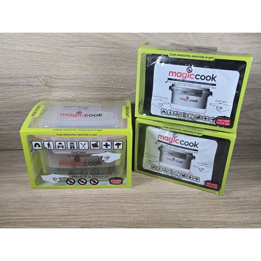 Magiccook Lunch Box -- New Sealed -- With 10 packs